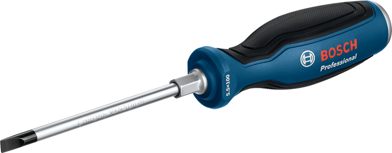 مفك براغي مشقوق من الكروم والفاناديوم من Bosch SL5.5x100.