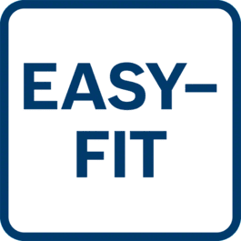 نظام Easy-Fit لتثبيت ورق وبكر السنفرة بشكل مثالي.