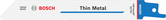 شفرة منشار ترددي معدنية رقيقة من Bosch S 922 EF.