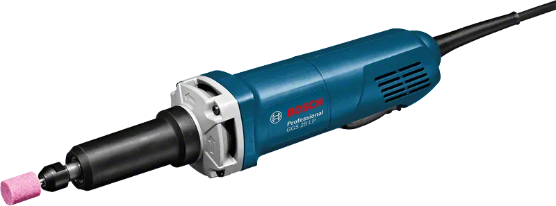 ماكينة الطحن المستقيمة Bosch GGS 28 LP مع حجر الطحن.