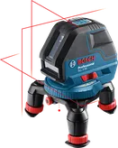 Bosch GLL 3-50 laser leveling tool with tripod.