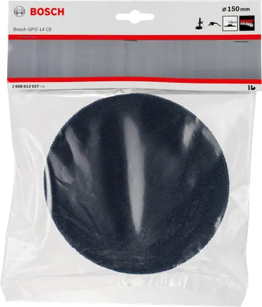 Bosch 150 mm M14 backing pad.