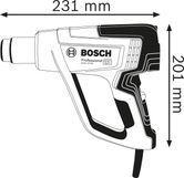 Bosch GHG 16-50 Heat Gun dimensions drawing