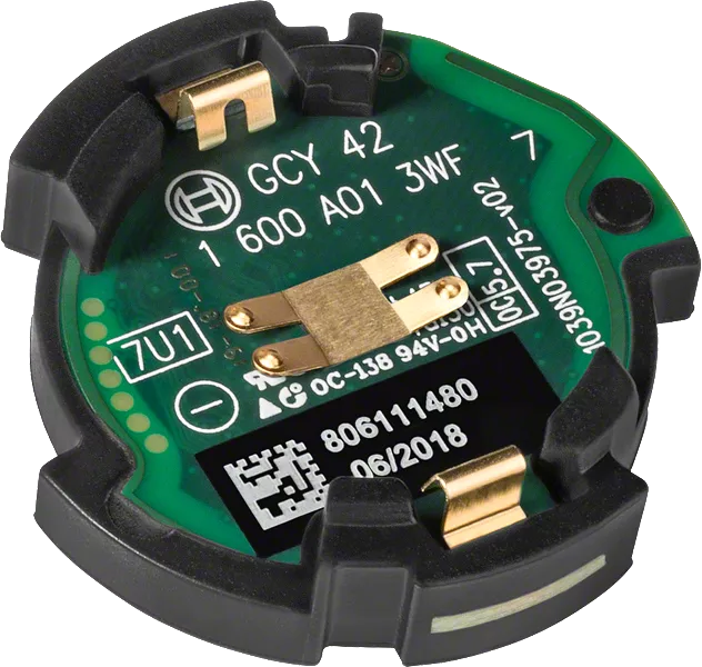 Bosch GCY 42 Bluetooth module for tool connectivity.