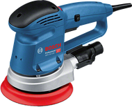 Bosch GEX 34-150 random orbit sander with dust bag.