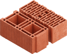 Hollow brick building block