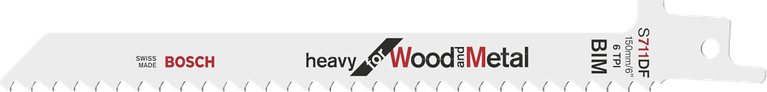 Bosch S711DF jigsaw blade for wood and metal.