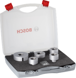 Bosch PRO Ceramic dry X-Lock Core Cutter Set, 5 sizes in case.