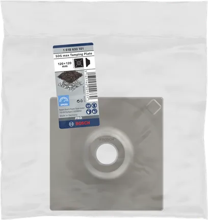 Bosch SDS max tamping plate 120 x 120 mm.