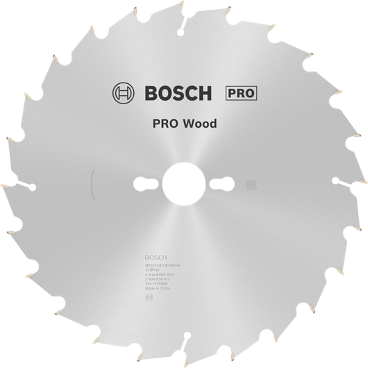 Bosch PRO Wood Circular Saw Blade 254 mm T24.