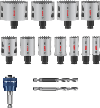 Bosch PRO Multi Material PC Plus Hole Saw Set, 14 pcs.