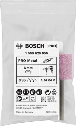 Bosch PRO steel mounted point set 20×25 mm G60 cylindrical.