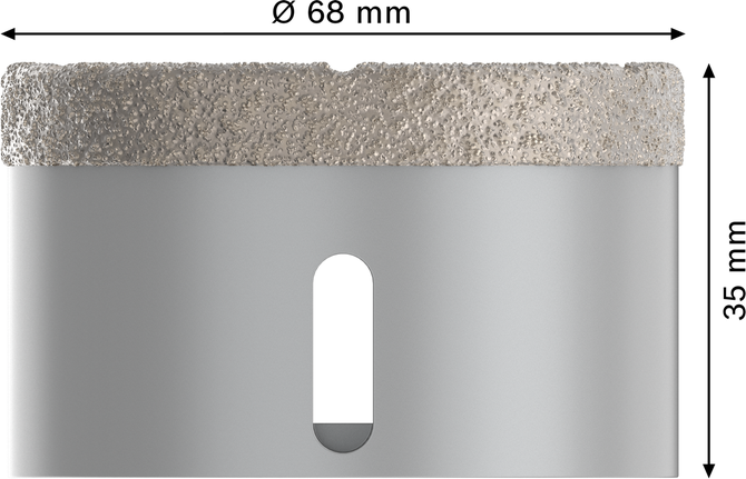 Bosch PRO Ceramic dry Core Cutter 68x35 mm X-Lock.