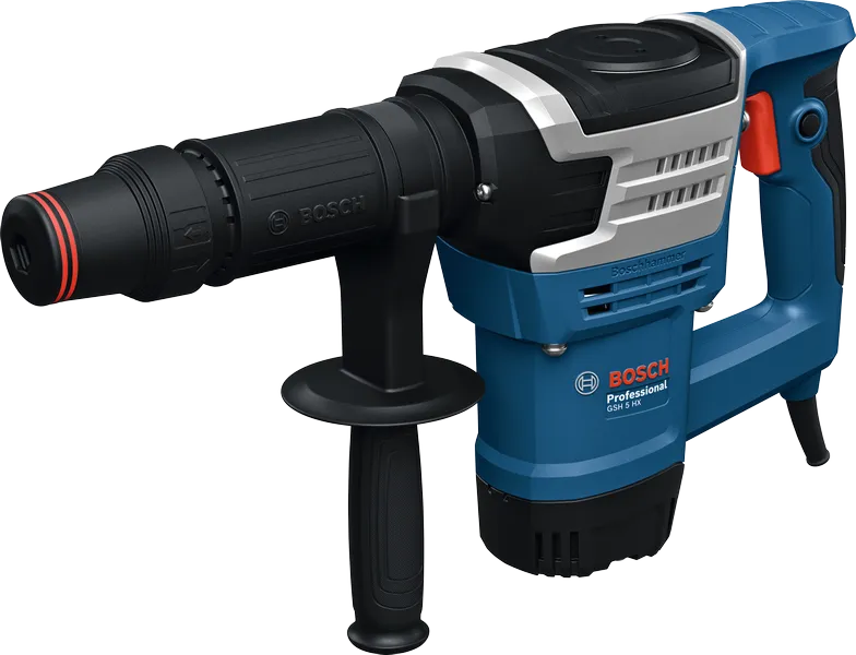Bosch GSH 5 HX demolition hammer with hex chisel.