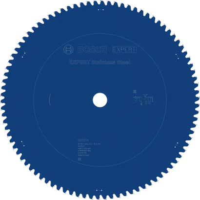 Bosch EXPERT stainless steel circular saw blade, 90 teeth.