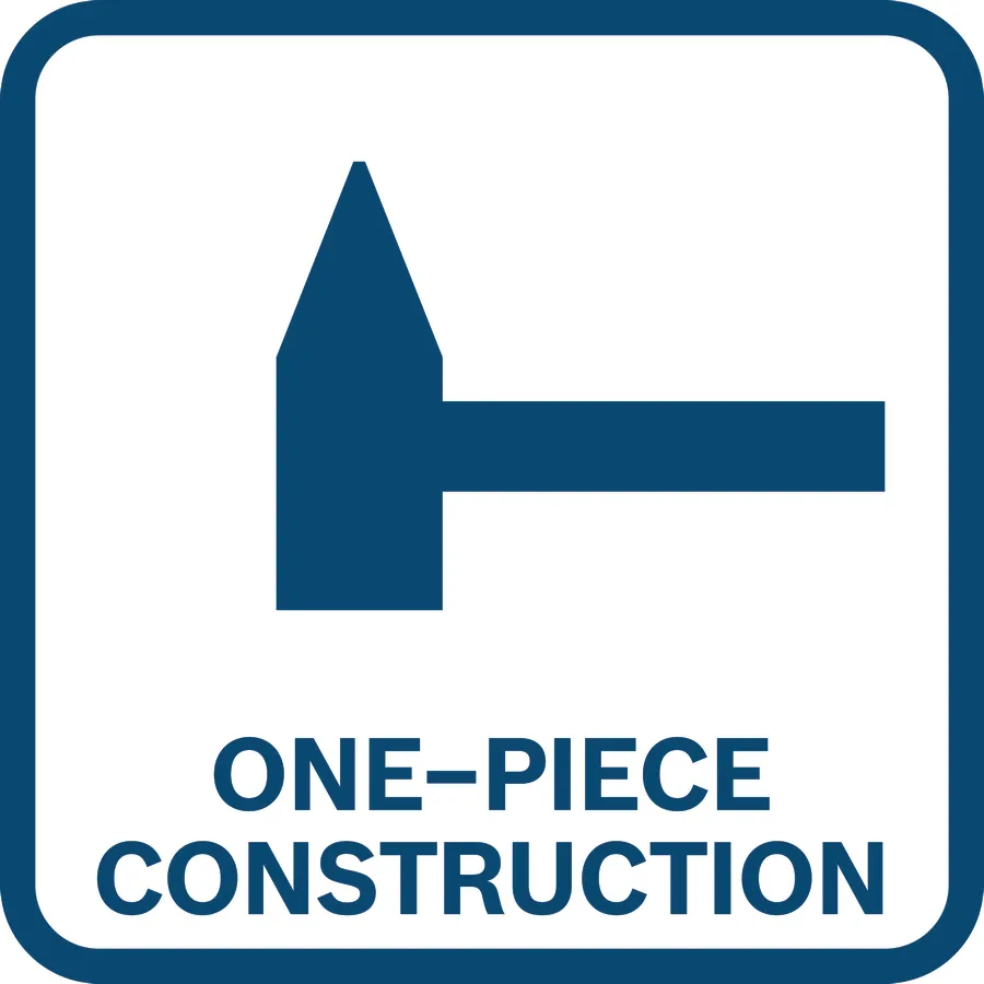 One-piece construction.