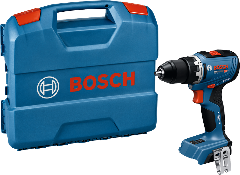 Bosch GSR 18V-65 cordless drill with case.