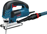 Bosch GST 150 BCE jigsaw with 780W input and 150mm wood cutting depth.