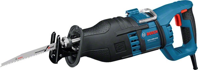 Bosch GSA 1300 PCE reciprocating saw with vibration control.