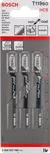 Set de lame ondulate pentru fierăstrău vertical Bosch T 119 BO pentru lemn.