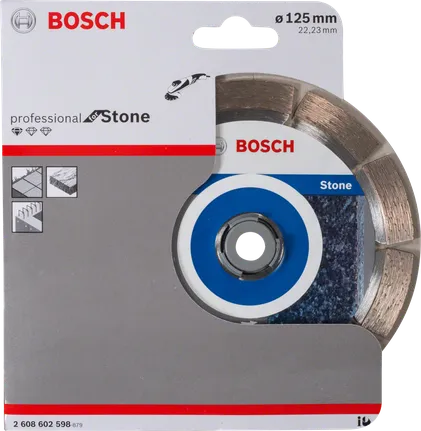 Disc de tăiat piatră Bosch 125 mm pentru uz profesional.