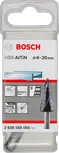 Burghiu în trepte Bosch HSS-AlTiN 4-20 mm pentru oțel inoxidabil.