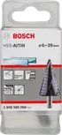 Burghiu în trepte Bosch HSS-AlTiN 6-39 mm pentru oțel inoxidabil.