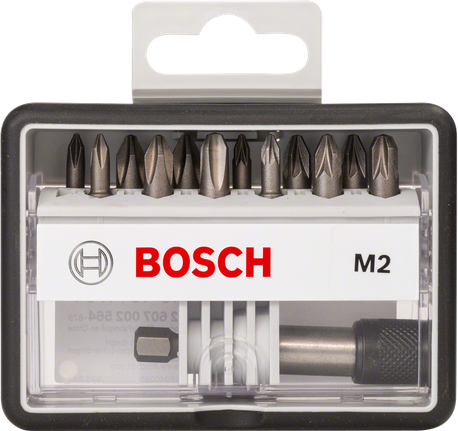 Set de biți de șurubelniță Bosch Robust Line 12+1.