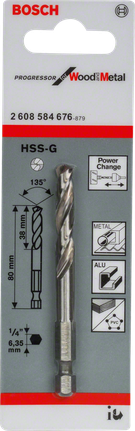 Burghiu pilot Bosch HSS-G pentru lemn și metal.