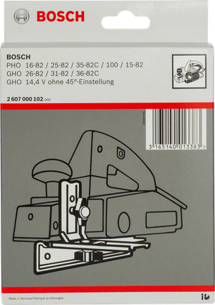 Ambalaj accesorii ghidaj paralel Bosch.