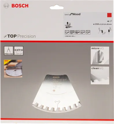 Lamă de ferăstrău circular Bosch Top Precision Best for Wood 210×2,3/1,8×30 mm 48 dinți.