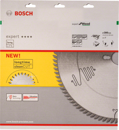 Lamă circulară Bosch Expert for Wood 300 mm.