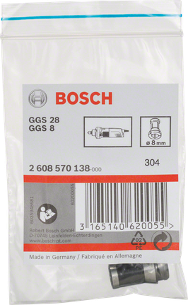 Pensă Bosch de 8 mm fără piuliță de blocare.