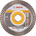 Disc de tăiere diamantat Bosch , ideal pentru Universal Turbo, 125 mm.