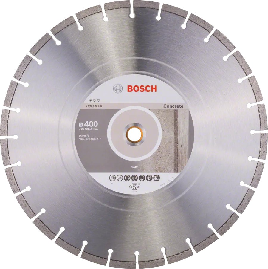 Disc diamantat de tăiere Bosch Standard pentru beton, 400 mm.