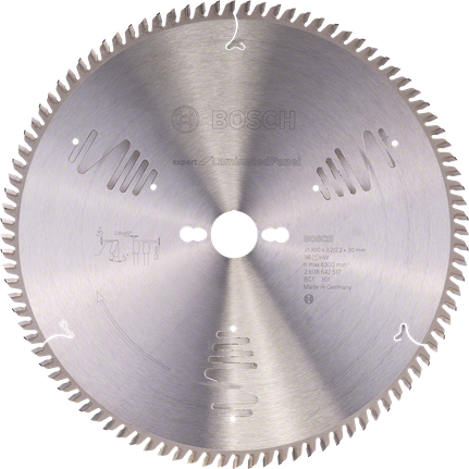 Lamă de ferăstrău circular pentru panouri laminate Bosch Expert.