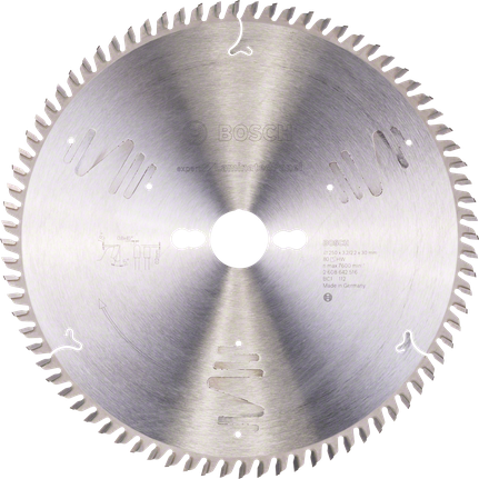 Lamă de ferăstrău circular Bosch Expert pentru panouri laminate.