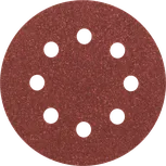 Foaie abrazivă Bosch C430, 115 mm, granulație 80, 8 găuri.