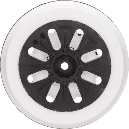 Disc de șlefuit Bosch mediu-dur de 150 mm cu 8 găuri.