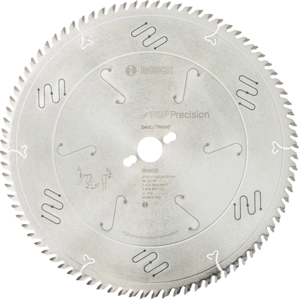 Lamă de ferăstrău circular Bosch Top Precision Best for Wood, 350 mm.