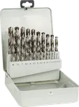 Set de burghie pentru metal Bosch HSS-G, cu 25 de piese, în cutie metalică.