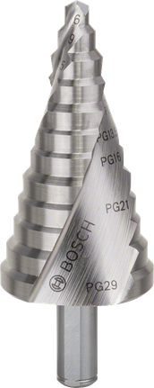 Burghiu în trepte Bosch HSS pentru găuri de 6-37 mm.