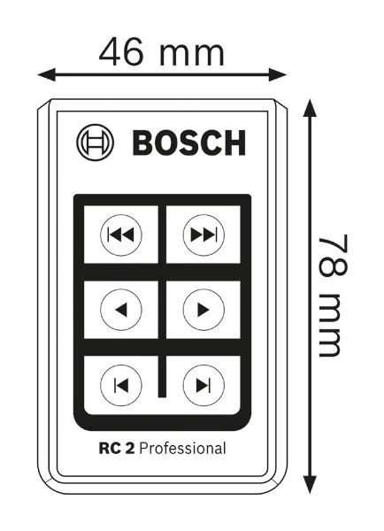 Dimensiunile telecomenzii RC 2.