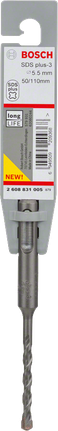 Burghiu cu percuție Bosch SDS plus-3 de 5 mm.