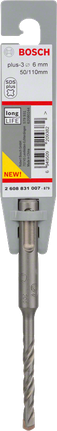 Burghiu cu percuție Bosch SDS plus-3 de 6 mm.