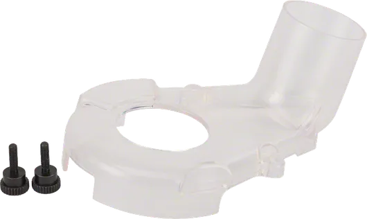 Adaptor Bosch cu orificiu de extragere a prafului și șuruburi.