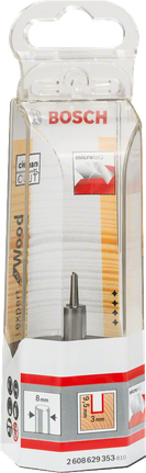 Burghiu drept Bosch Expert for Wood 3 mm 8 mm.