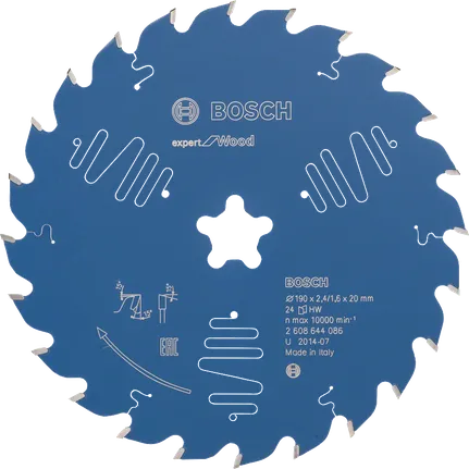 Lamă de ferăstrău circular Bosch Expert for Wood 190 mm.