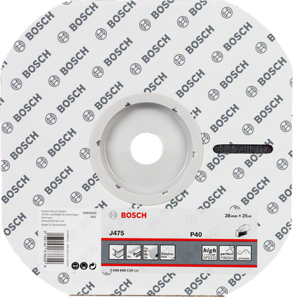 Rolă abrazivă Bosch J475, 38 mm x 25 m, granulație 40.