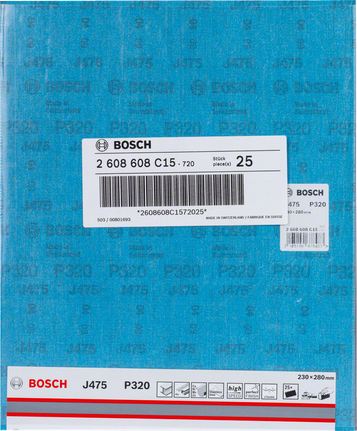 Foaie abrazivă Bosch J475 P320.